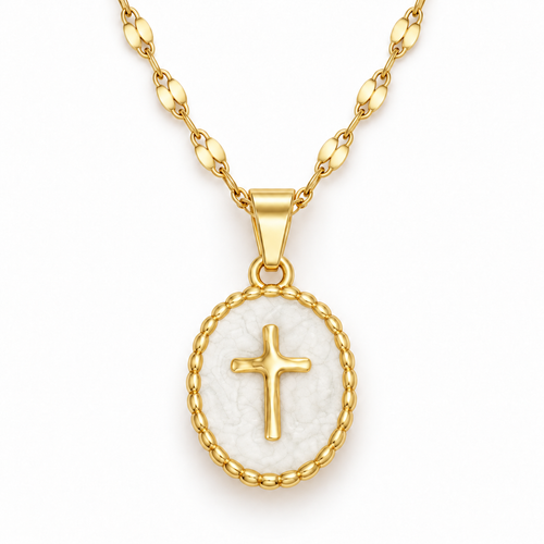 Cross Enamel Necklace