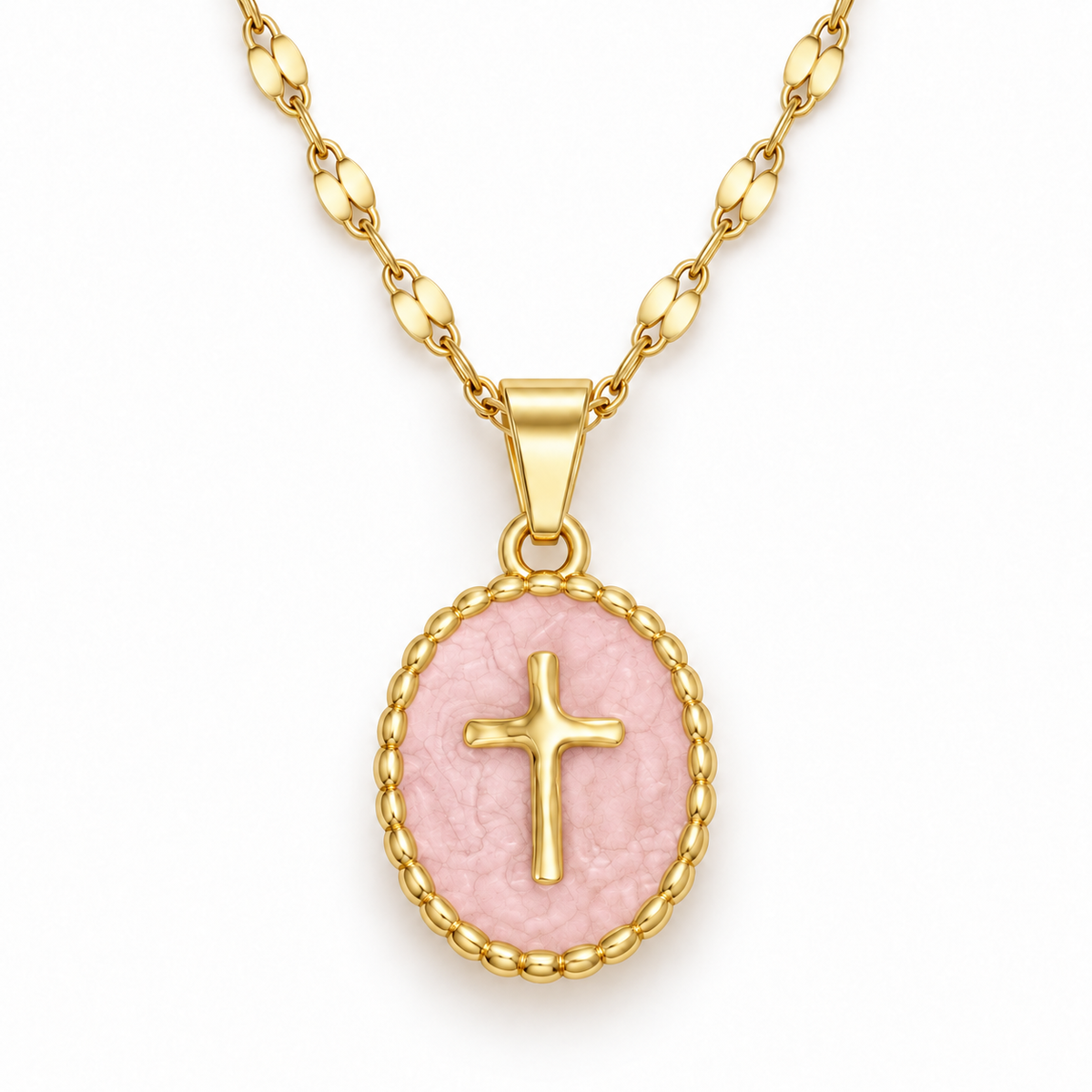 Cross Enamel Necklace