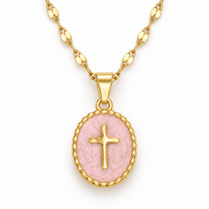 Cross Enamel Necklace