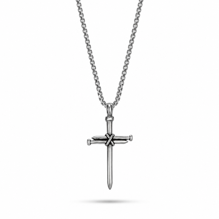 Three Nails Cross Necklace