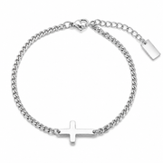 Cross Bracelet in Silver