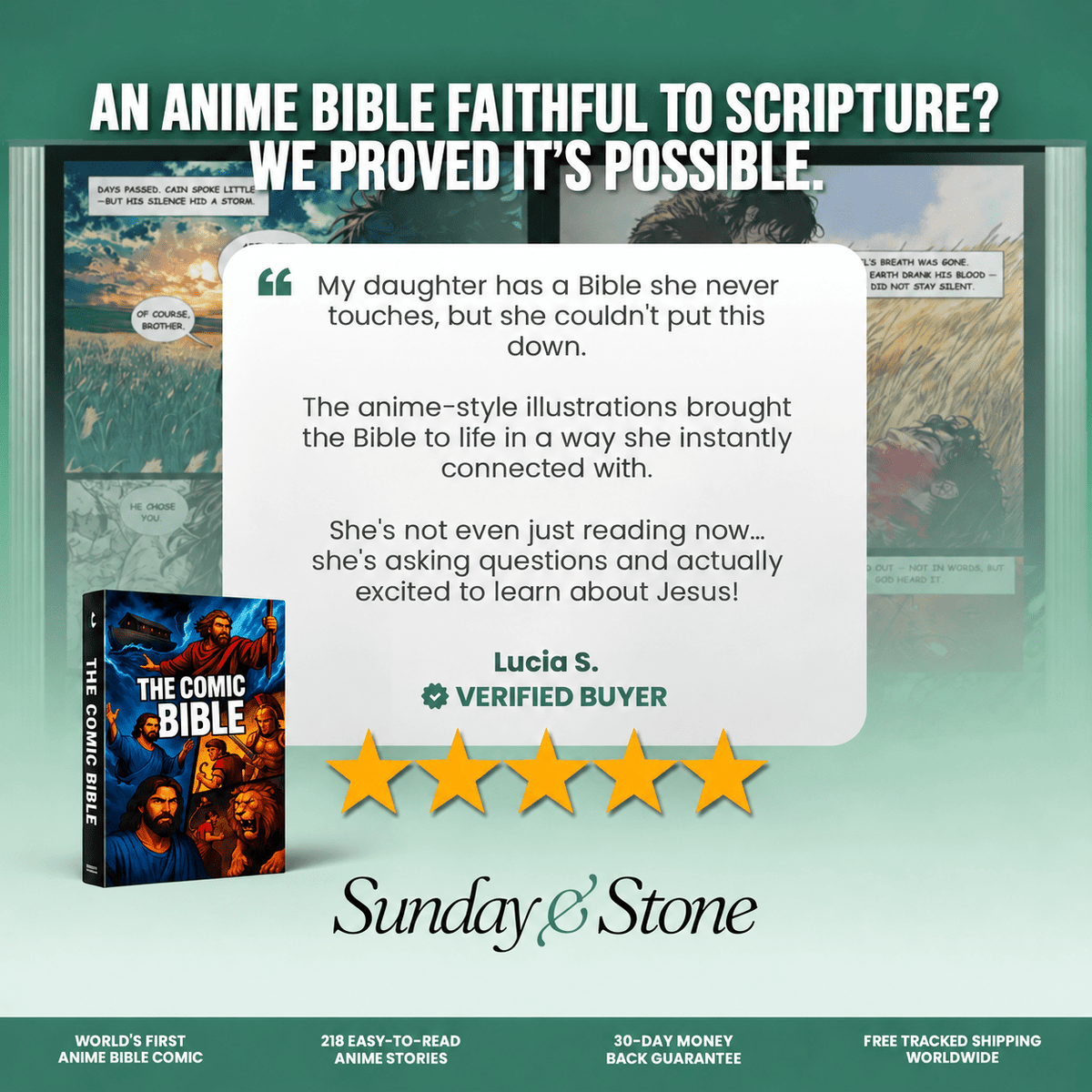 Comic Bible Book - Sunday&Stone