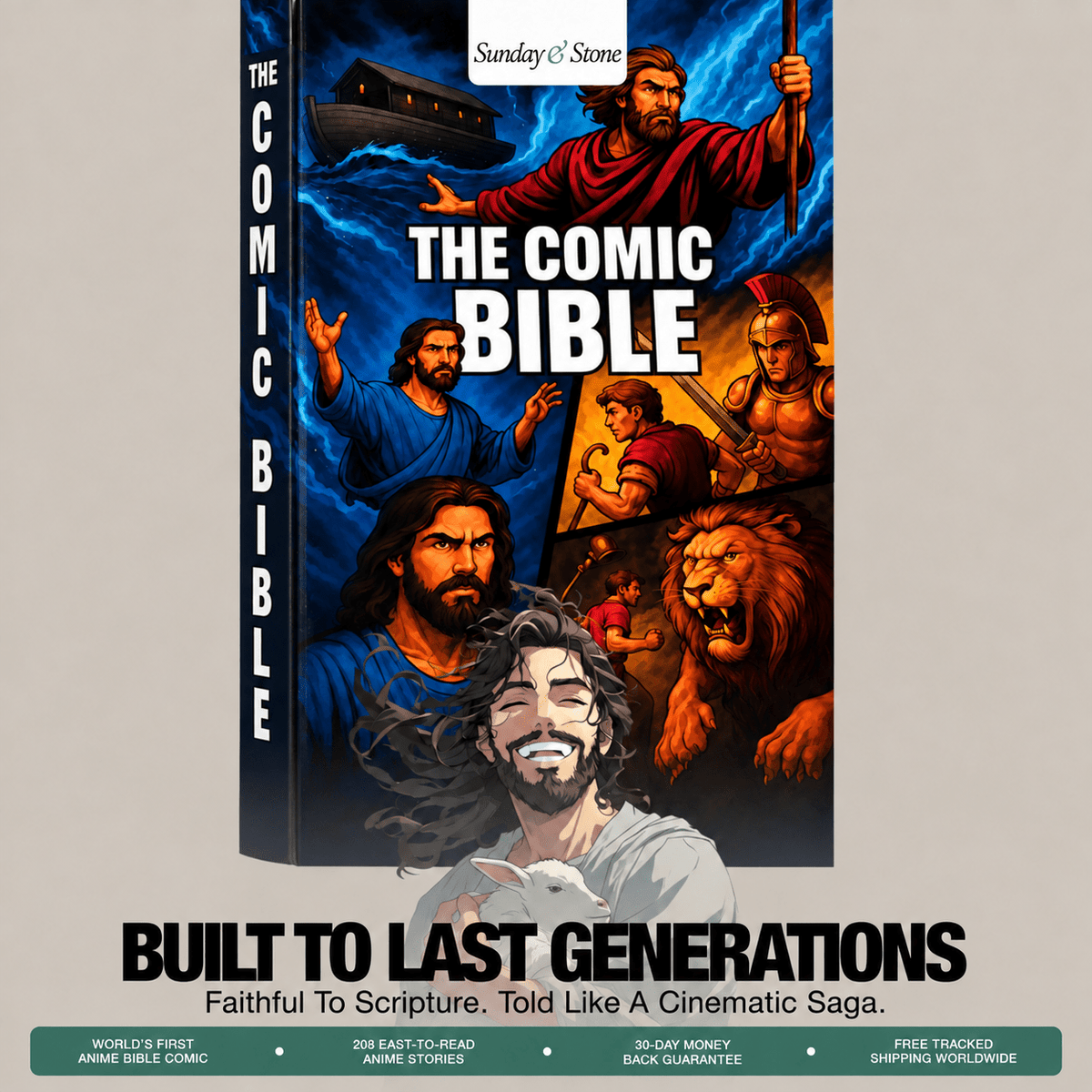 Comic Bible Book - Sunday&Stone