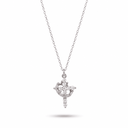 Cross & Crown Necklace - Sunday&Stone