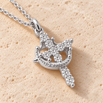 Cross & Crown Necklace - Sunday&Stone