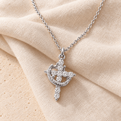 Cross & Crown Necklace - Sunday&Stone