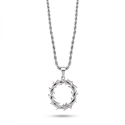 Crown of Thorns Necklace in Silver