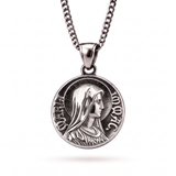 Virgin Mary Quarter Necklace