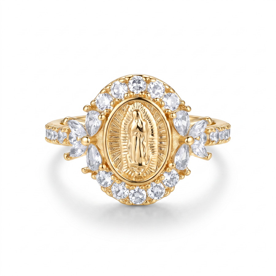 Virgin Mary Emblem Ring