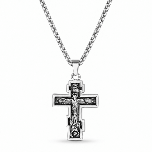 Russian Orthodox Cross Necklace - Sunday&Stone