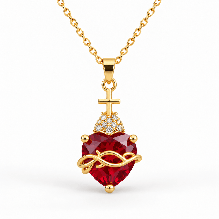 Sacred Heart Necklace - Sunday&Stone