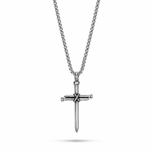 Three Nails Cross Necklace - Sunday&Stone