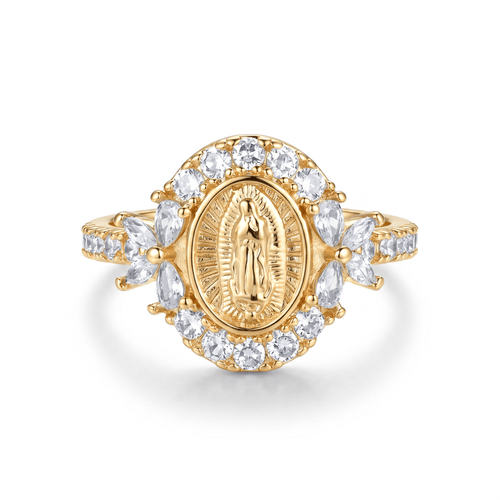 Virgin Mary Emblem Ring - Sunday&Stone