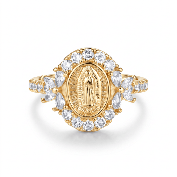 Virgin Mary Emblem Ring - Sunday&Stone