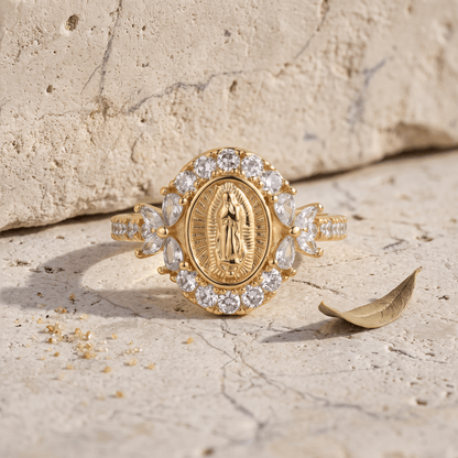 Virgin Mary Emblem Ring - Sunday&Stone