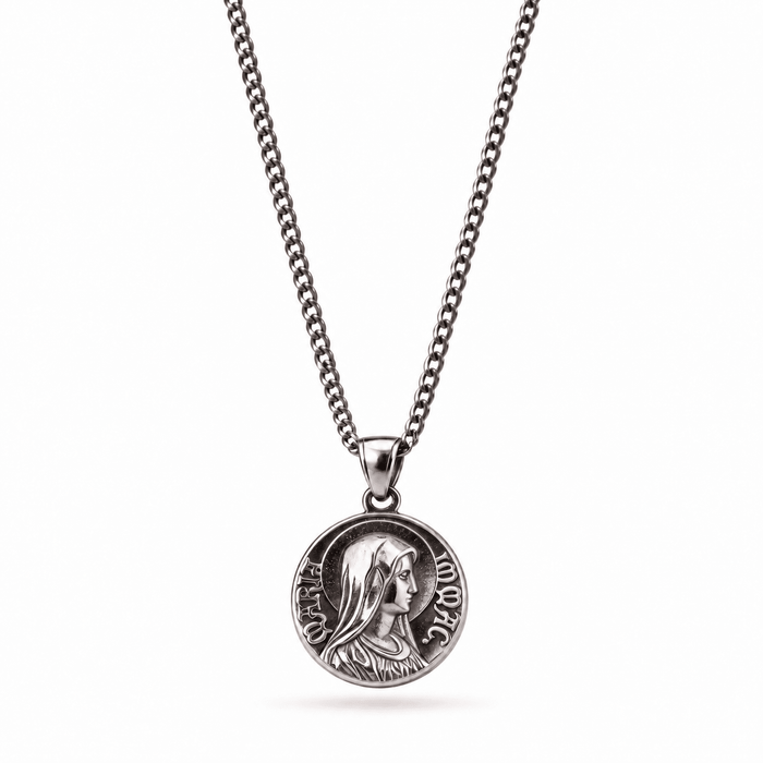 Virgin Mary Quarter Necklace - Sunday&Stone