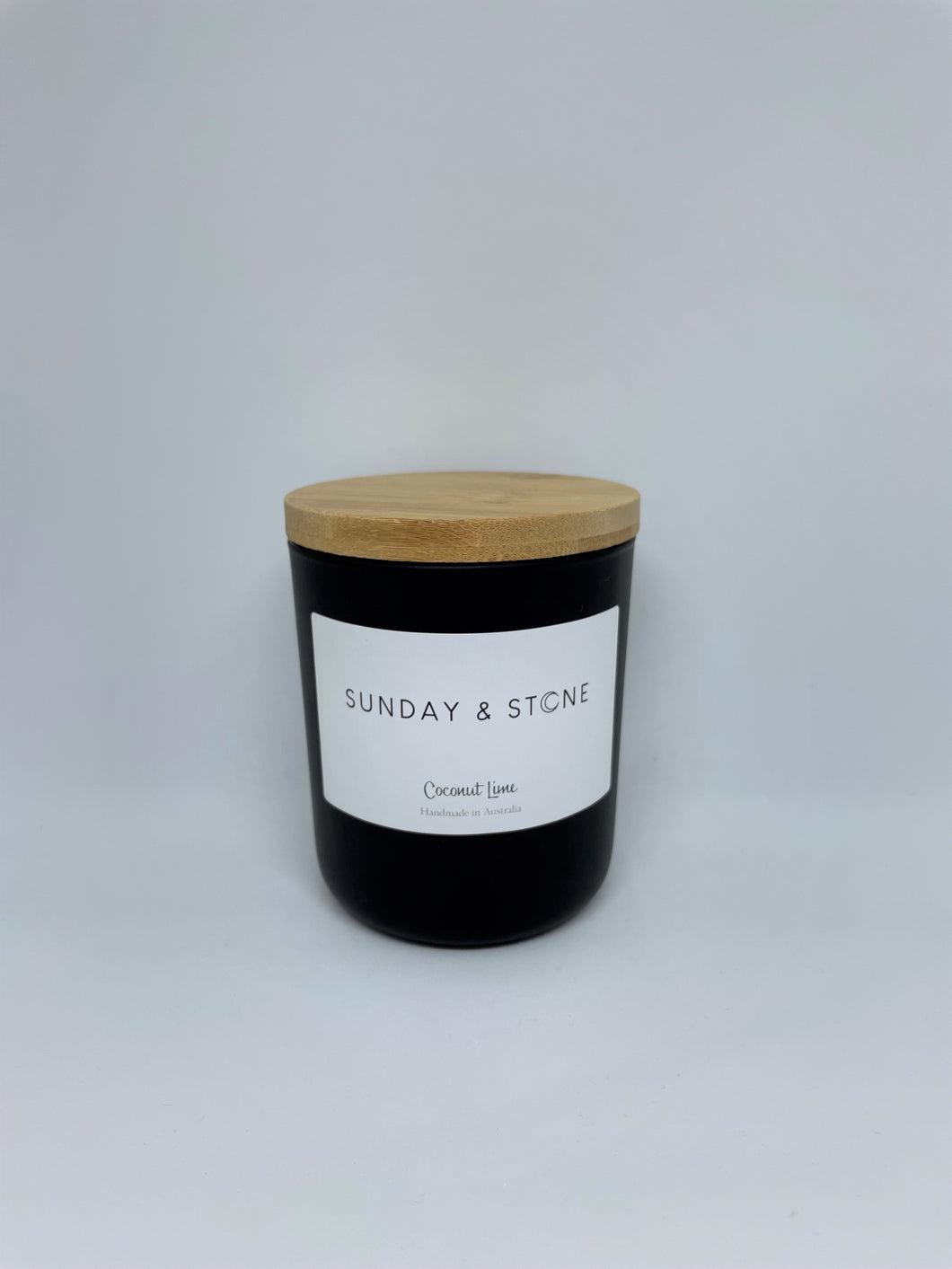 Large Matte Black Candle